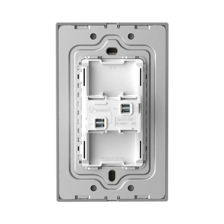 Interruptor 3 Modulos para Timbre Gris Goneo