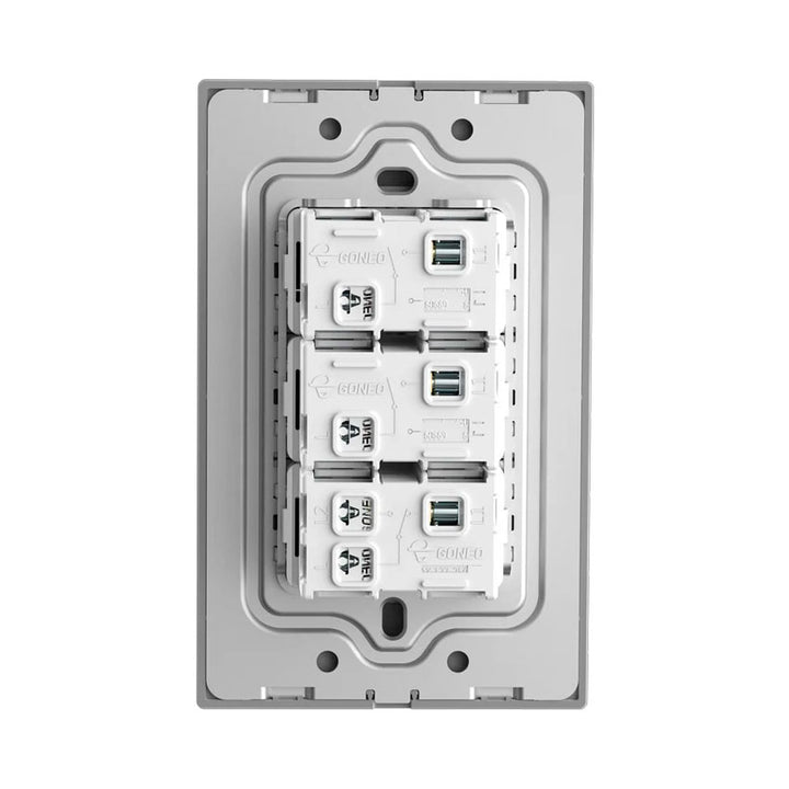 Interruptor 2 Apagadores y 1 Escalera Gris Goneo