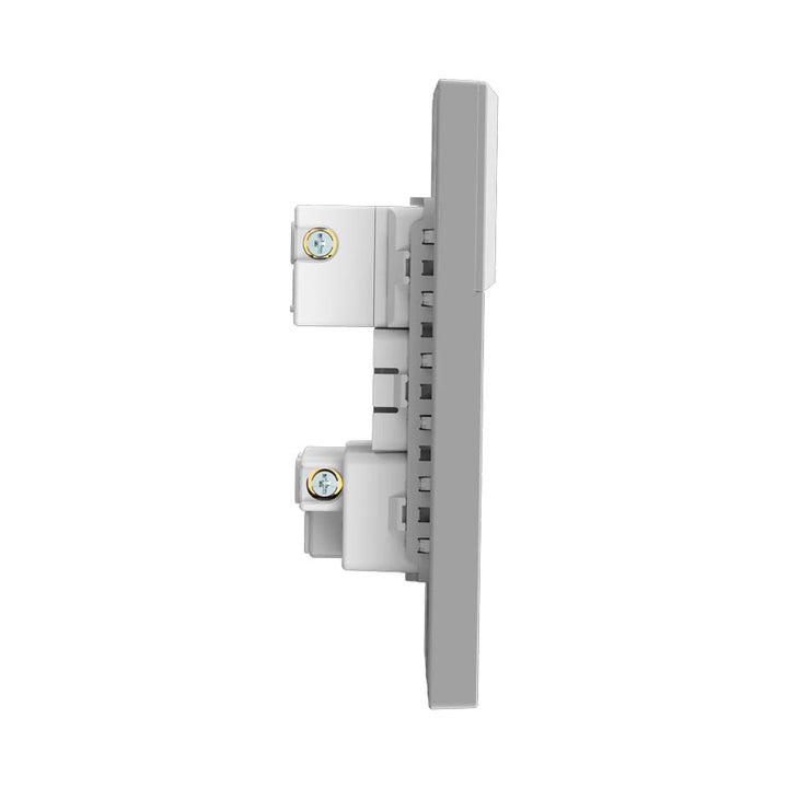 Interruptor y Tomacorriente 1 y 1 Gris Goneo