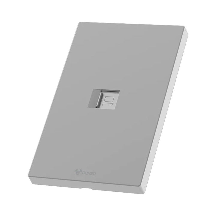 Tomacorriente Computadora Toma Datos Rj45 Gris Goneo
