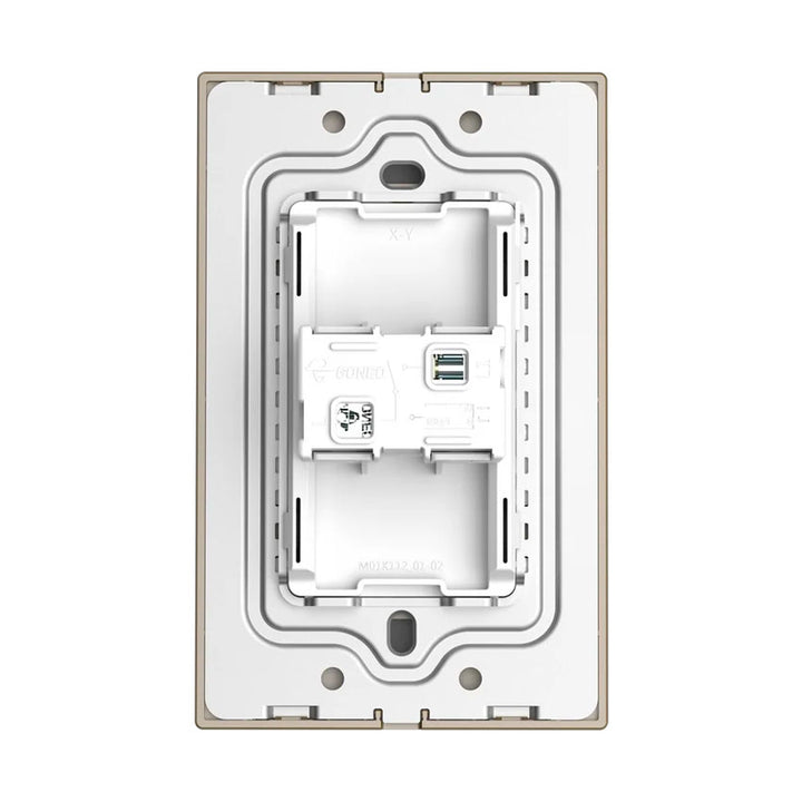 Interruptor con 1 Apagador Sencillo Dorado Goneo