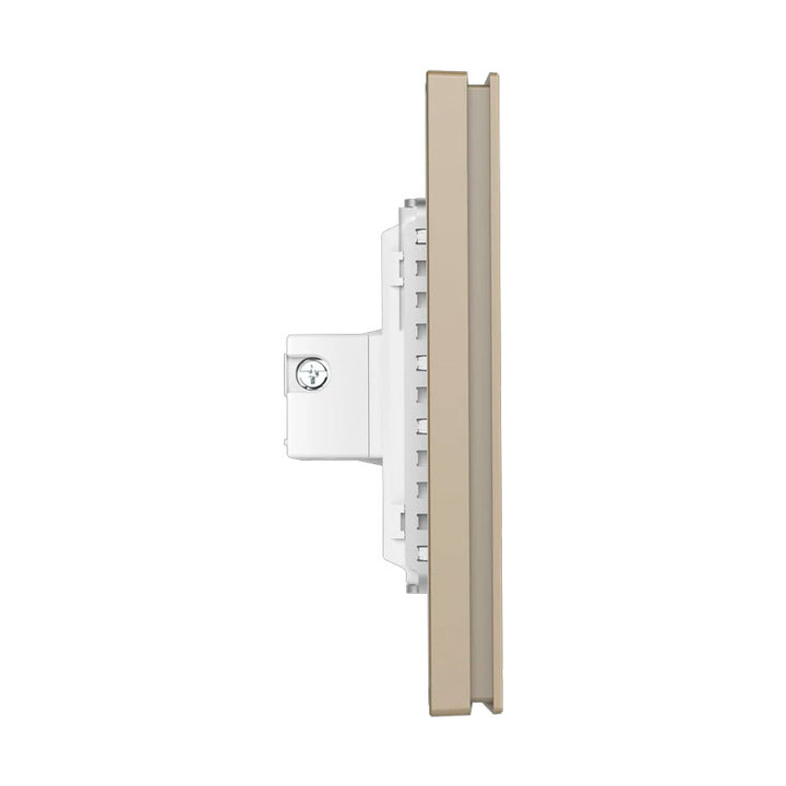 Interruptor con 1 Apagador Sencillo Dorado Goneo