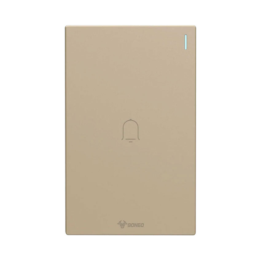 Interruptor 3 Modulos para Timbre Dorado Goneo