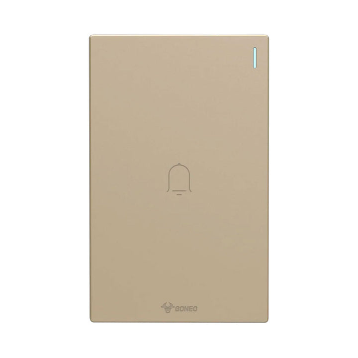 Interruptor 3 Modulos para Timbre Dorado Goneo
