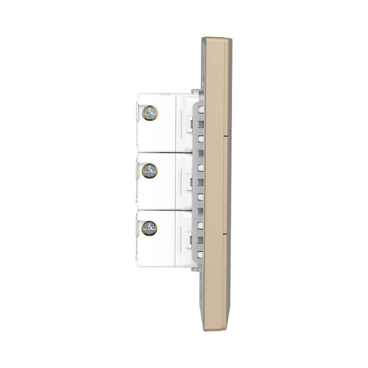 Interruptor 2 Apagadores y 1 Escalera Dorado Goneo