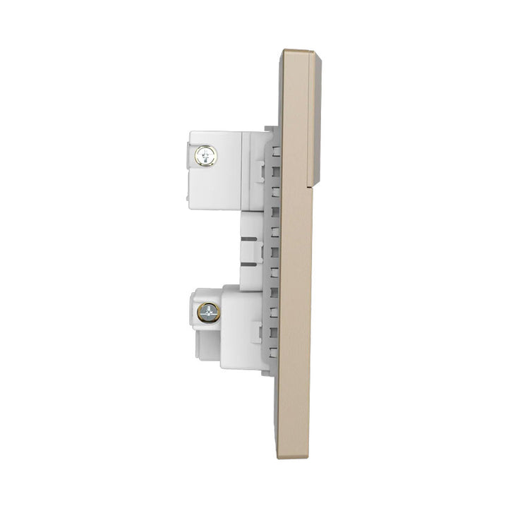 Interruptor y Tomacorriente 1 y 1 Dorado Goneo