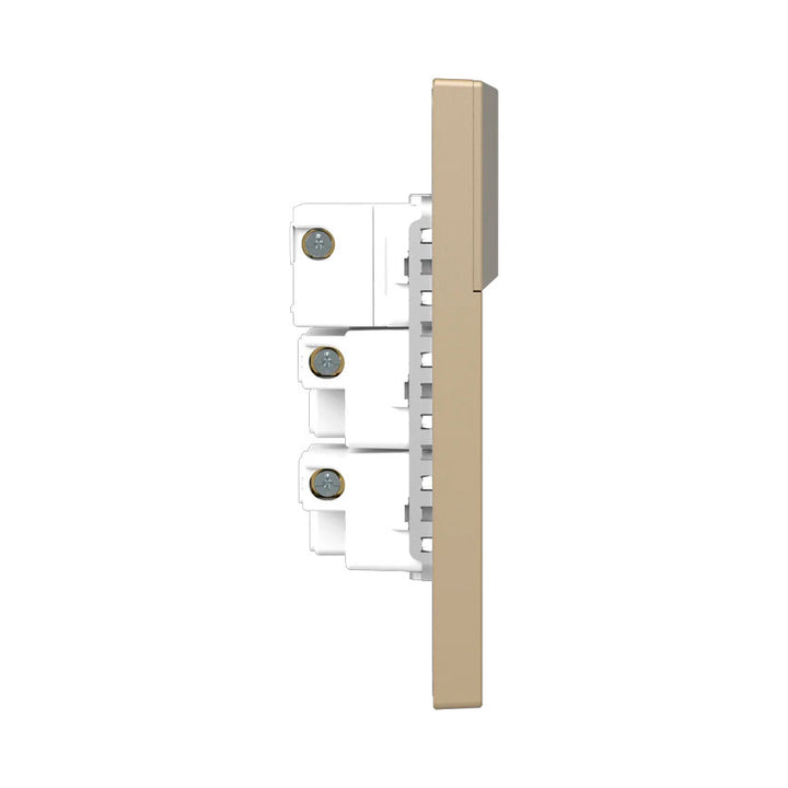 Interruptor y Tomacorriente 1 y 1 Dorado Goneo