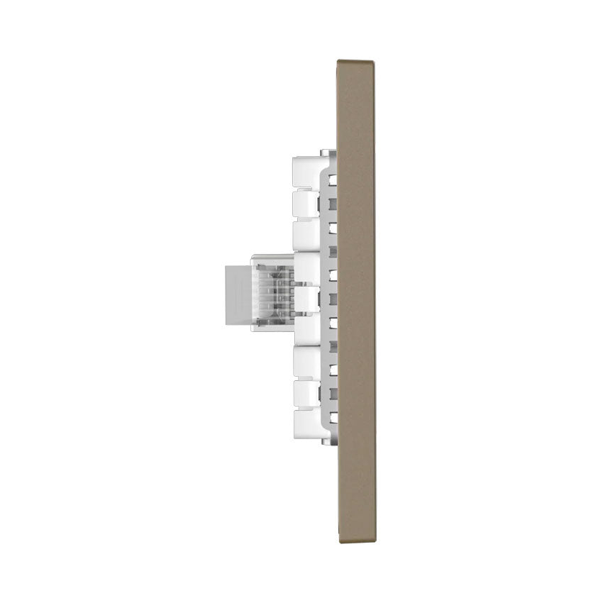 Tomacorriente Computadora Toma Datos Rj45 Dorado Goneo