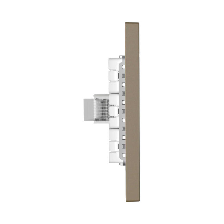 Tomacorriente Computadora Toma Datos Rj45 Dorado Goneo