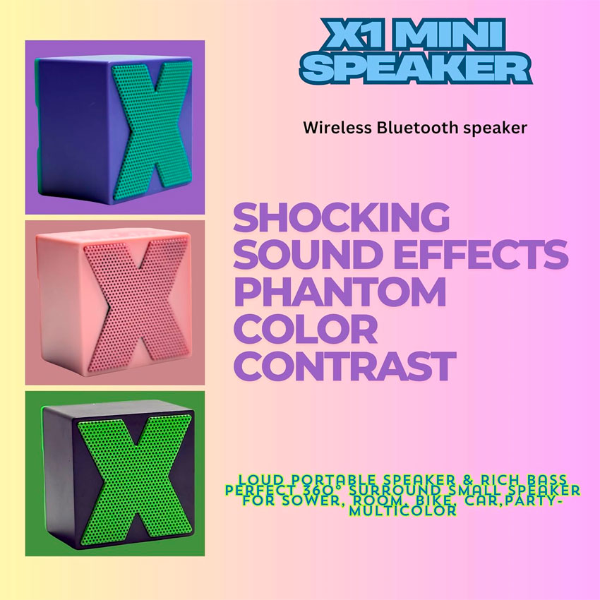 BOCINA BLUETOOTH X1 MUSIC BLUE WIRELESS (LINKBITS)