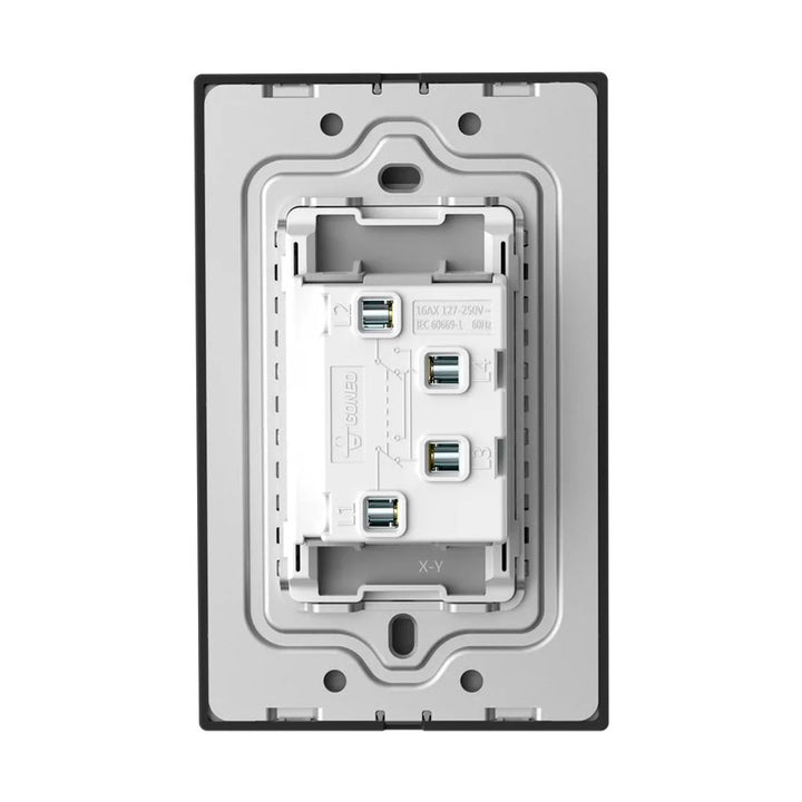 Interruptor con 1 Apagador 4 Vias Negro Goneo
