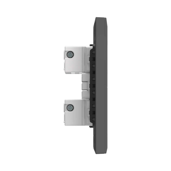Interruptor Sencillo y 1 de Escalera Negro Goneo