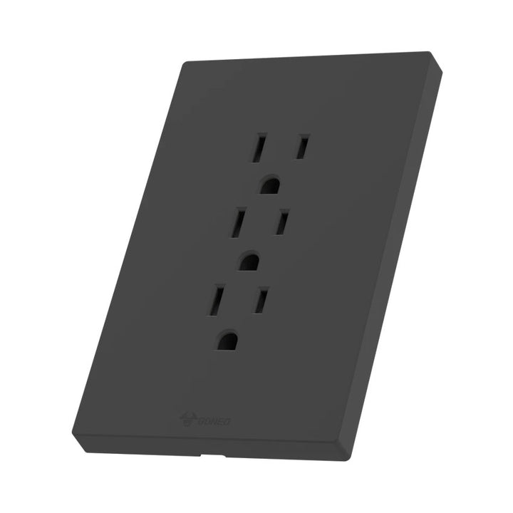 Tomacorriente Duplex Negro Goneo