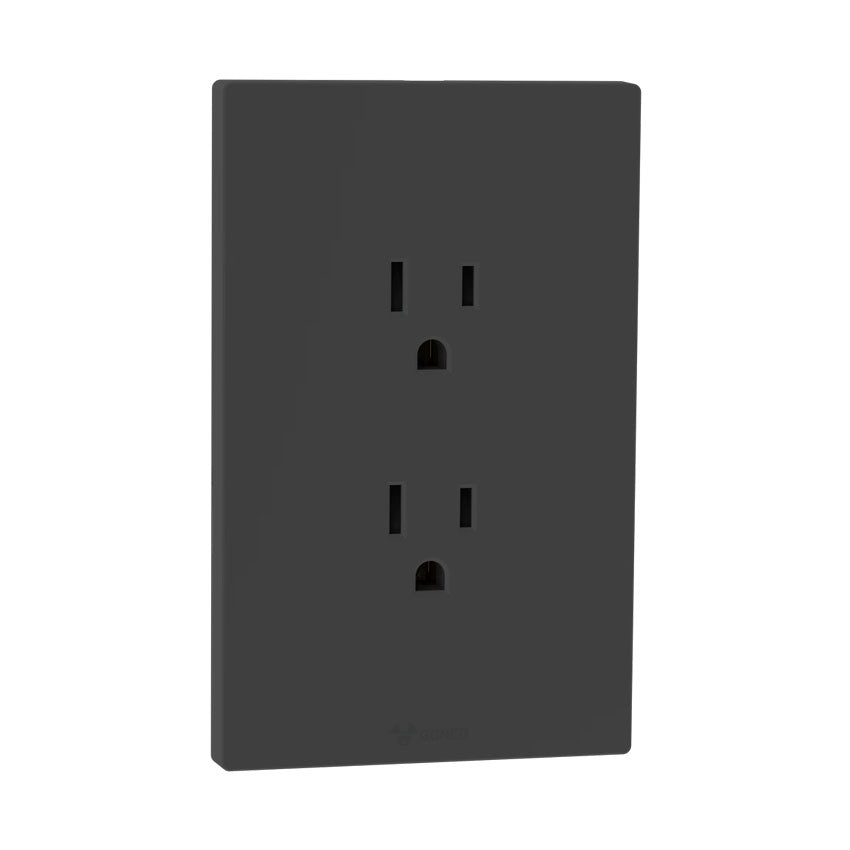 Tomacorriente Duplex Negro Goneo