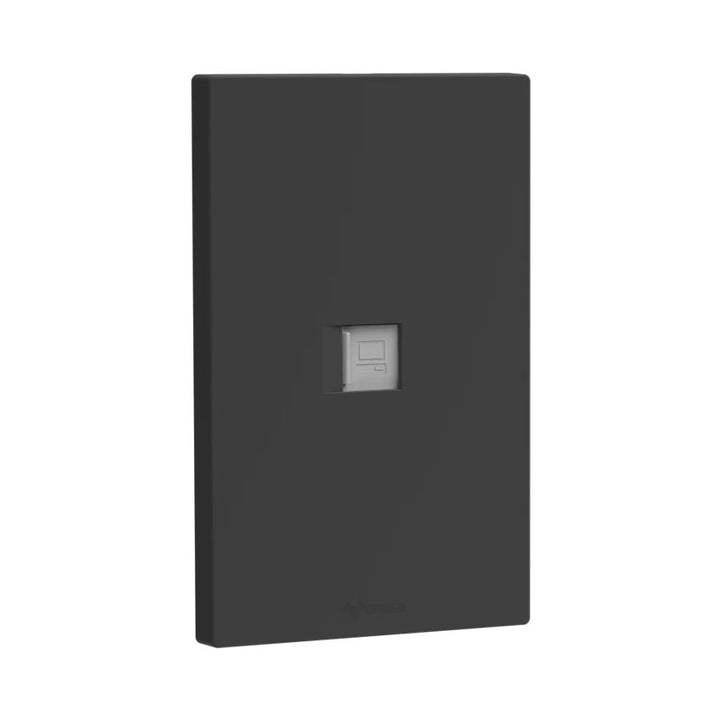 Tomacorriente Computadora Toma Datos Rj45 Negro Goneo