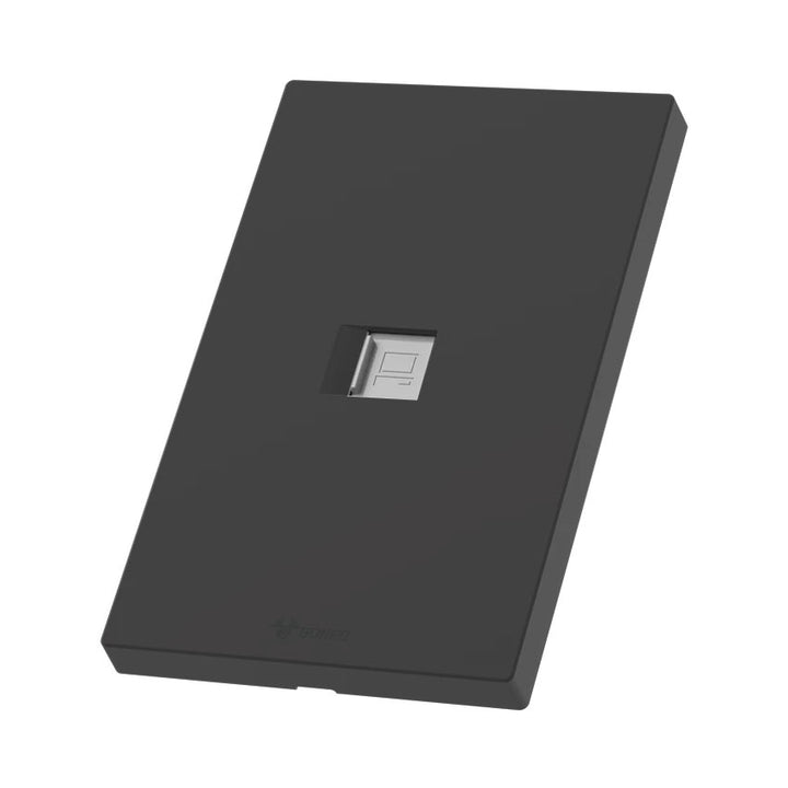 Tomacorriente Computadora Toma Datos Rj45 Negro Goneo