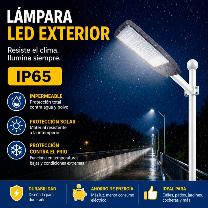 Lampara Suburbana 100w con Fotocelda 9000lm Tianlai