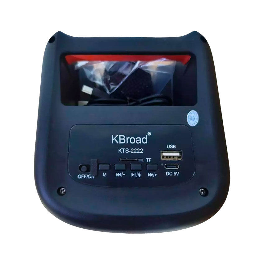 KTS KTS-2222 BOCINA BLUETOOTH 2 X 3" TORRE C/MICROFONO