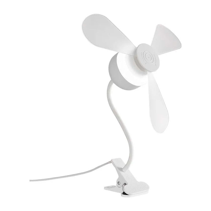 Lampara de Escritorio con Clip y Ventilador Tianlai