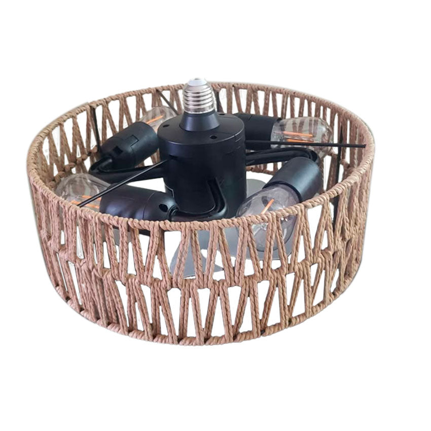 Tianlai Lampara Led con Ventilador 20w 5 Aspas 4 Sockets E27