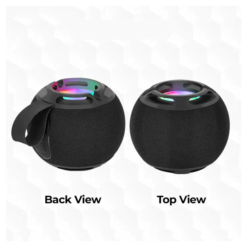 KTS KTS-2479 BOCINA BLUETOOTH 2" WATERPROOF ESFERA COLOR NEGRO