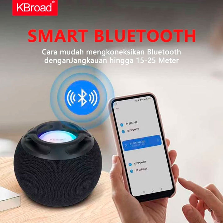 BOCINA BLUETOOTH KTS 2" WATERPROOF ESFERA