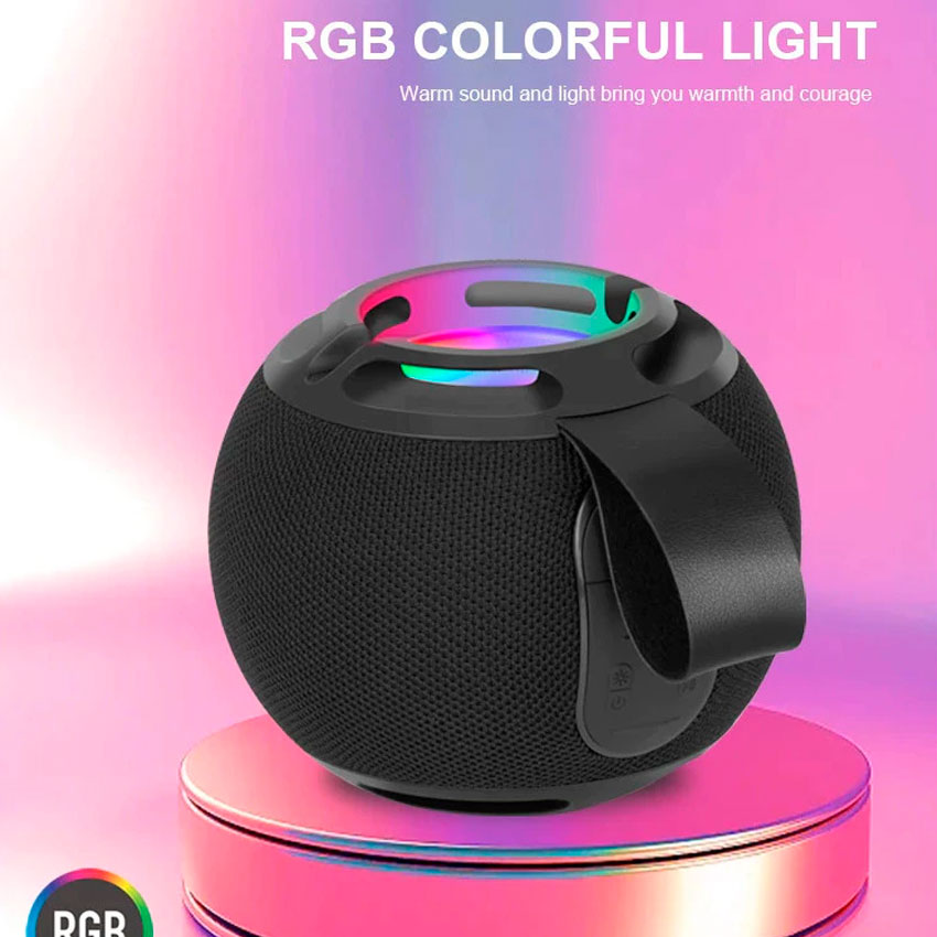 KTS KTS-2479 BOCINA BLUETOOTH 2" WATERPROOF ESFERA COLOR NEGRO