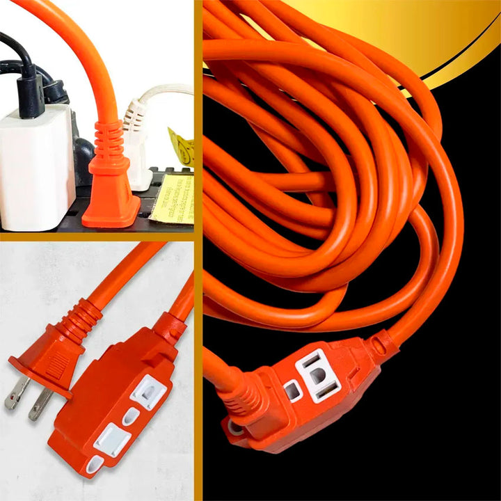 Extension Electrica Linkbits 7 Mts Naranja