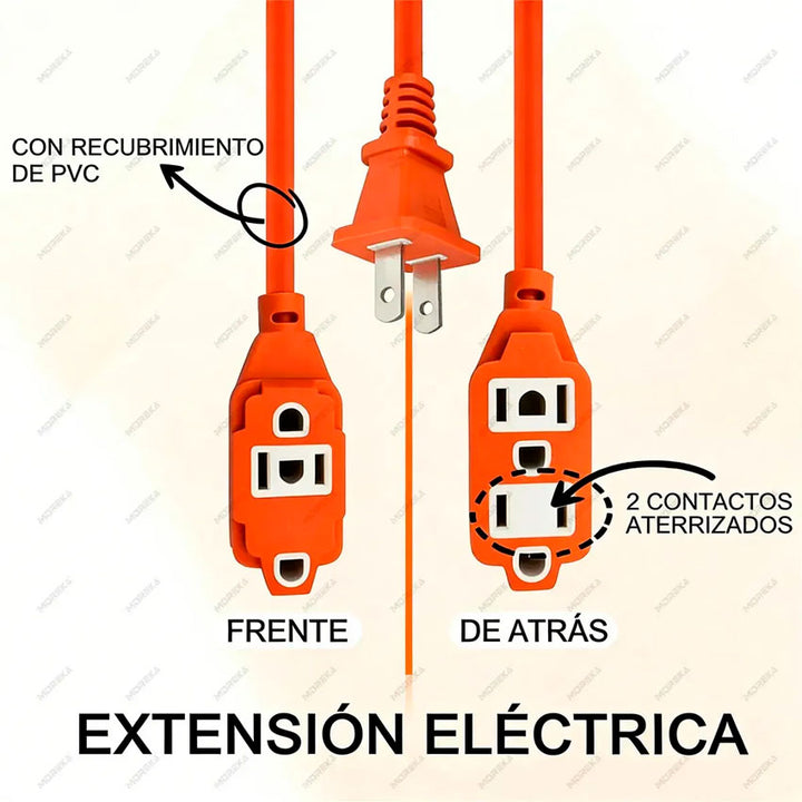 Extension Electrica Linkbits 5 Mts Naranja