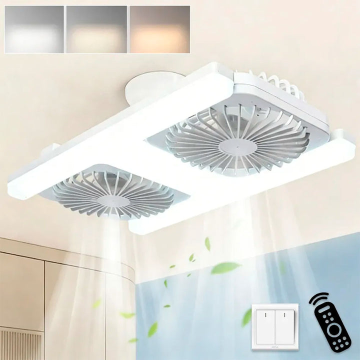Lampara Led con Ventilador Doble 32w Tianlai