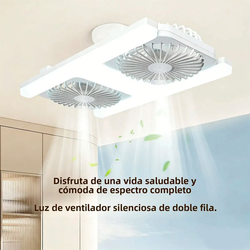 Lampara Led con Ventilador Doble 32w Tianlai