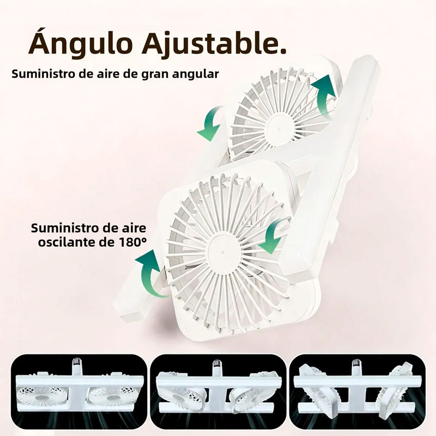 Lampara Led con Ventilador Doble 32w Tianlai