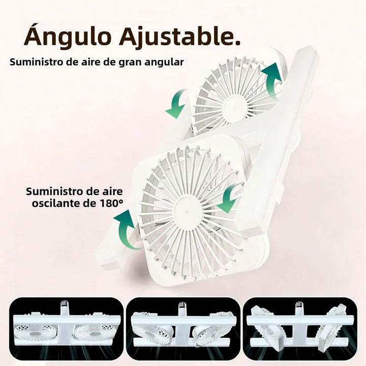 Lampara Led con Ventilador Doble 32w Tianlai