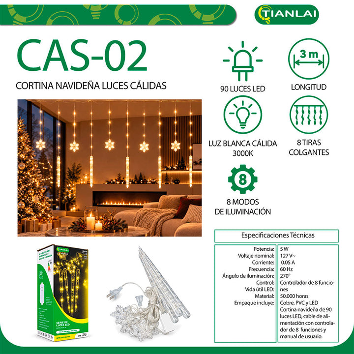 Tianlai Luces Navideñas Cascada