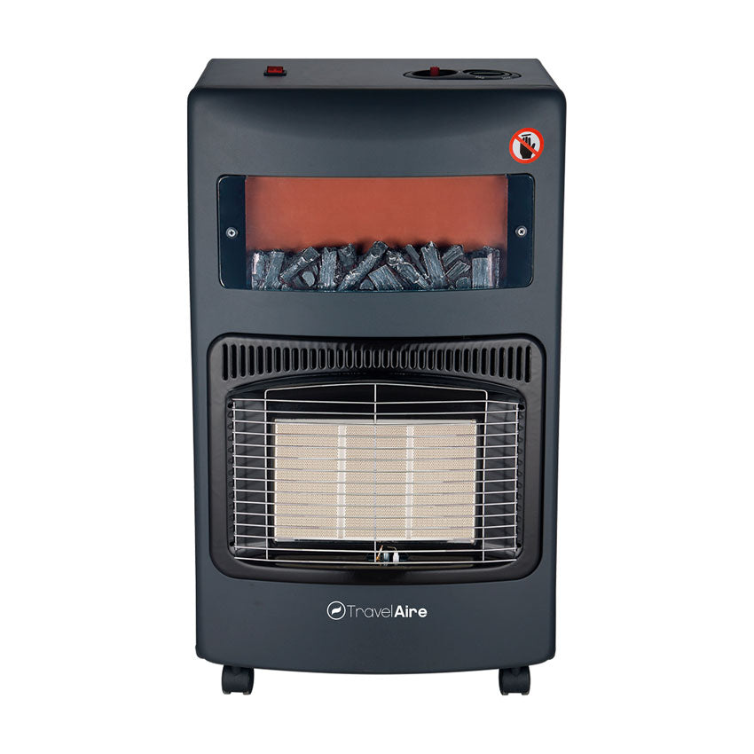 Calefactor de Gas Lp con Pantalla Chimenea Travelaire