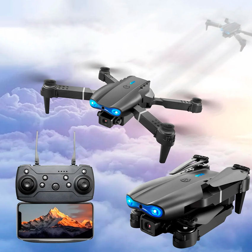 Dron con Camara Dual E99 Pro 4k Plegable con Control Wifi ( Wjf-0802)