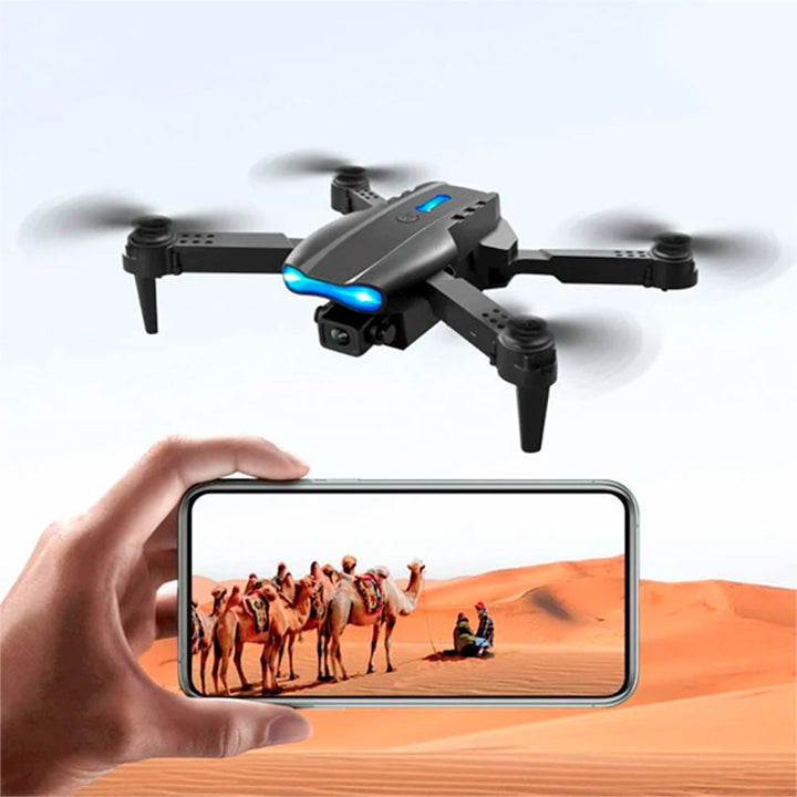 Dron con Camara Dual E99 Pro 4k Plegable con Control Wifi ( Wjf-0802)