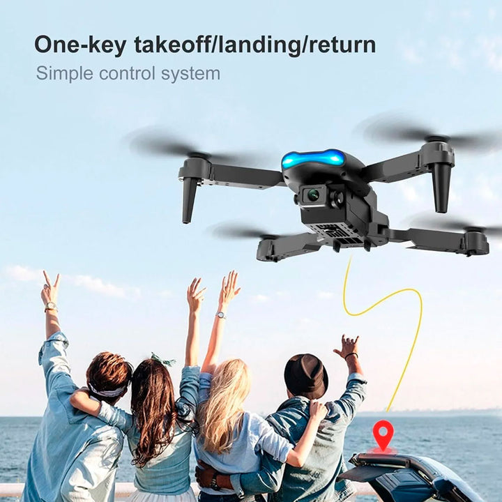 Dron con Camara Dual E99 Pro 4k Plegable con Control Wifi ( Wjf-0802)