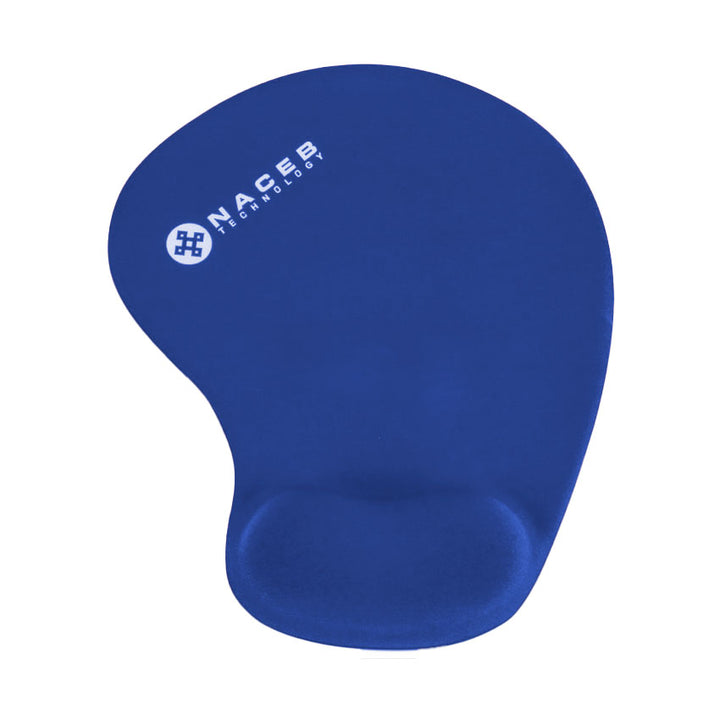 NACEB MOUSEPAD CON DESCANSA MUÑECAS DE GEL NA-549AZ, AZUL