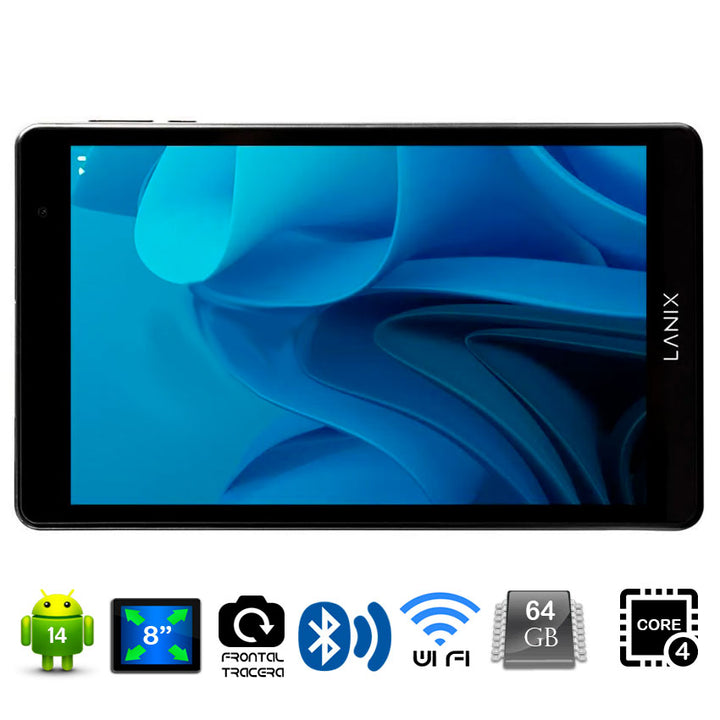 TABLET PC LANIX 8" 4GB RAM 64GB MEMORIA INTERNA.550