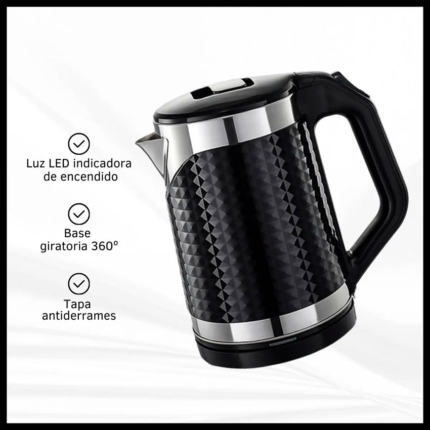 Hervidor de Agua 1.8 Lts Negro Gris Taurus