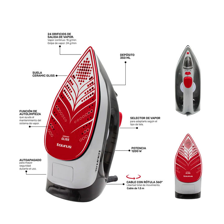 Plancha de Vapor Fiora Taurus