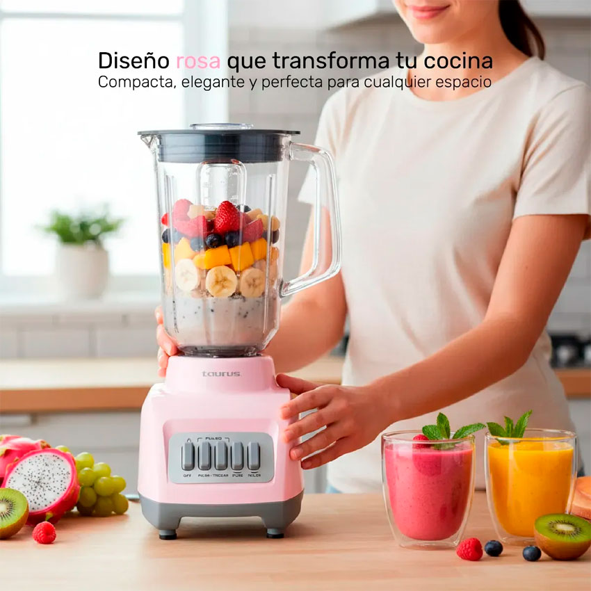 Licuadora Granite Ribbon Vaso Vidrio Taurus