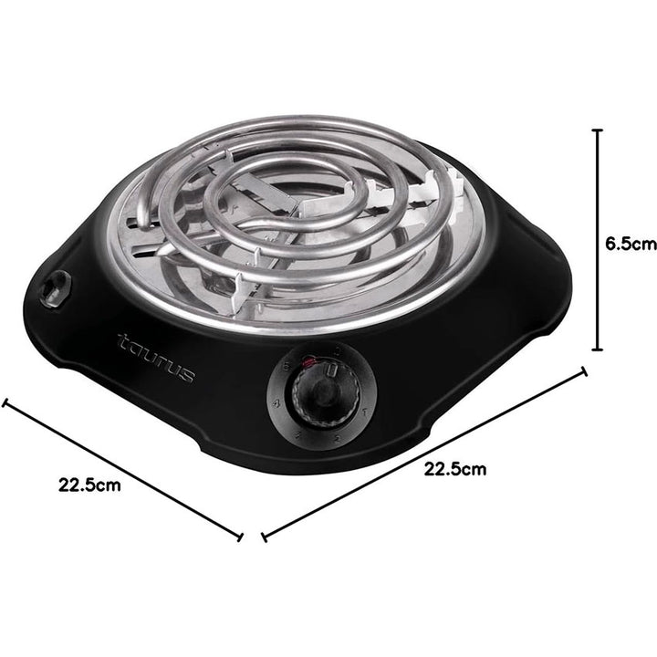 TAURUS PARRILLA ELECTRICA SENCILLA NEGRA