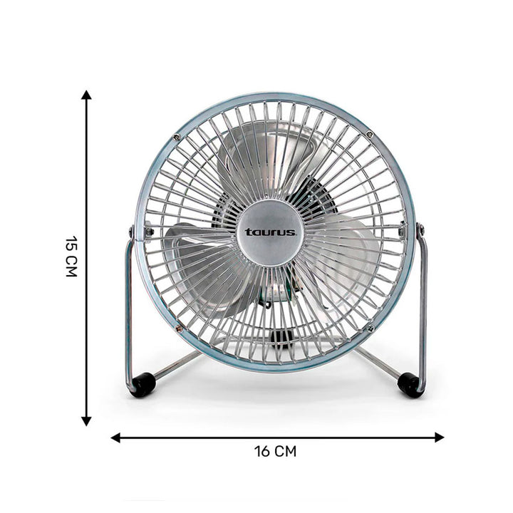 Ventilador de Escritorio 6 Pulg Metalico Taurus