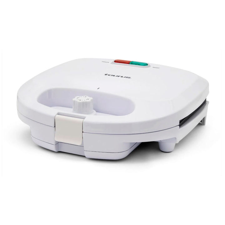 TAURUS WAFFLERA ANTIADHERENTE 2 WAFFLES 750W BLANCO