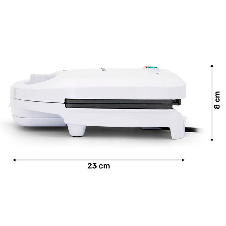 TAURUS WAFFLERA ANTIADHERENTE 2 WAFFLES 750W BLANCO
