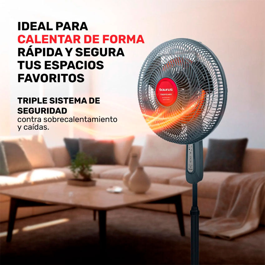 TAURUS TROPICANO 2 EN 1 – VENTILADOR Y CALEFACTOR PARA TODO EL AÑO