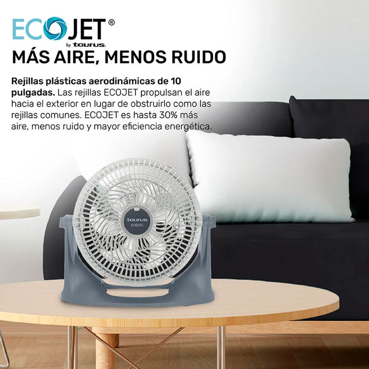 TAURUS AIR2GO – VENTILADOR RECARGABLE 2 EN 1, POTENTE Y SILENCIOSO