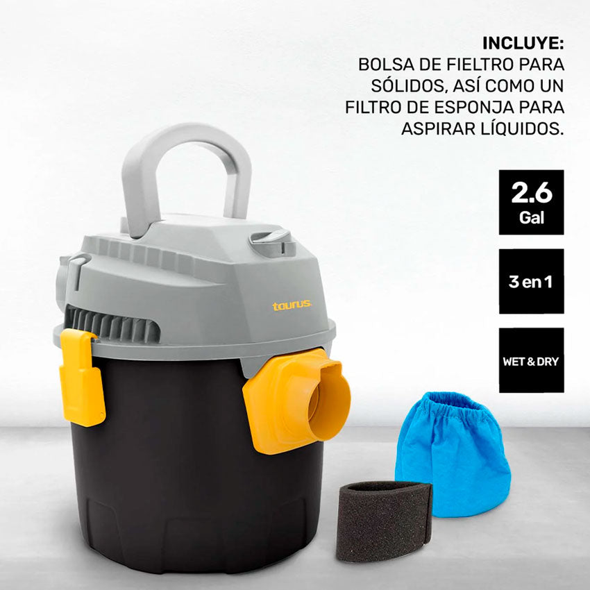 TAURUS ASPIRADORA WET & DRY 10 L